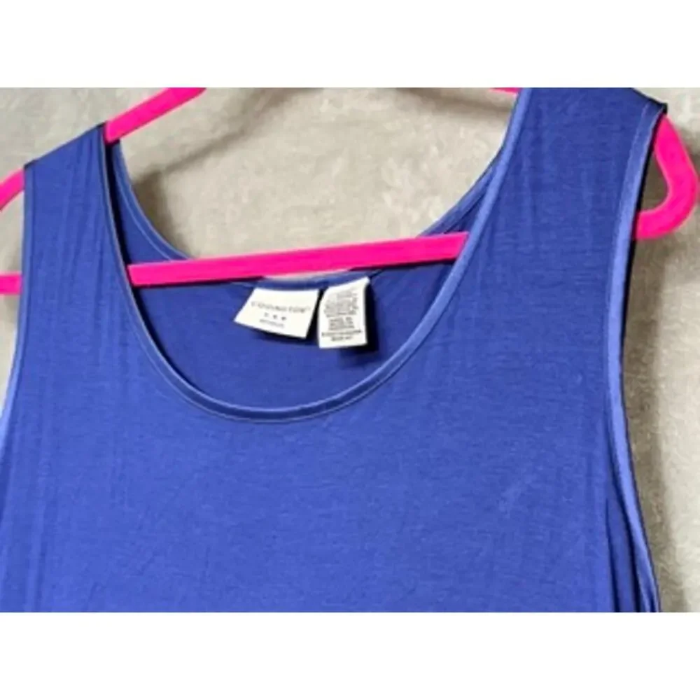 Covington Blue Stretch Sleeveless Tank Top XL